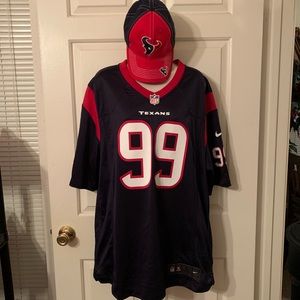 Houston Texans J J Watts Jersey/Hat L